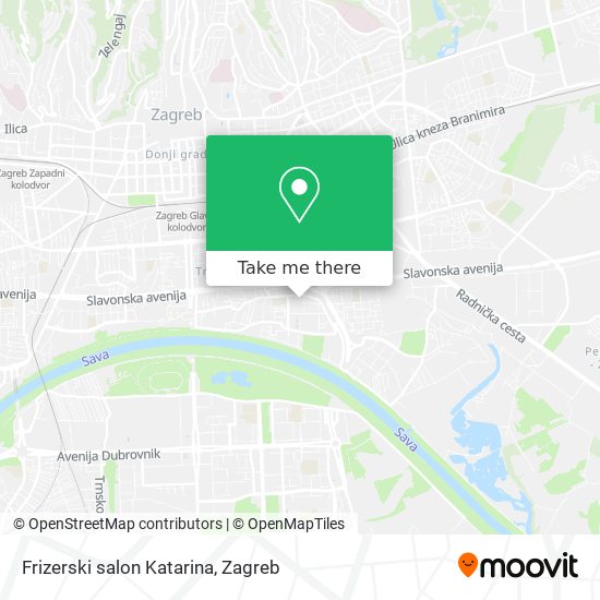Frizerski salon Katarina map