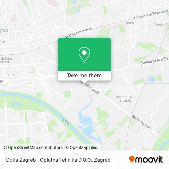 Doka Zagreb - Oplatna Tehnika D.O.O. map