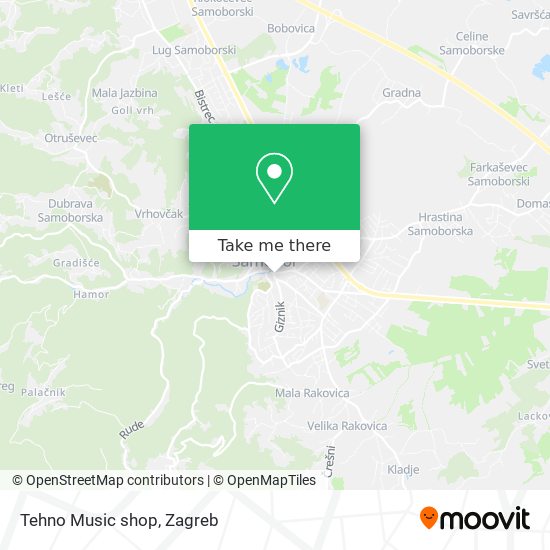 Tehno Music shop map