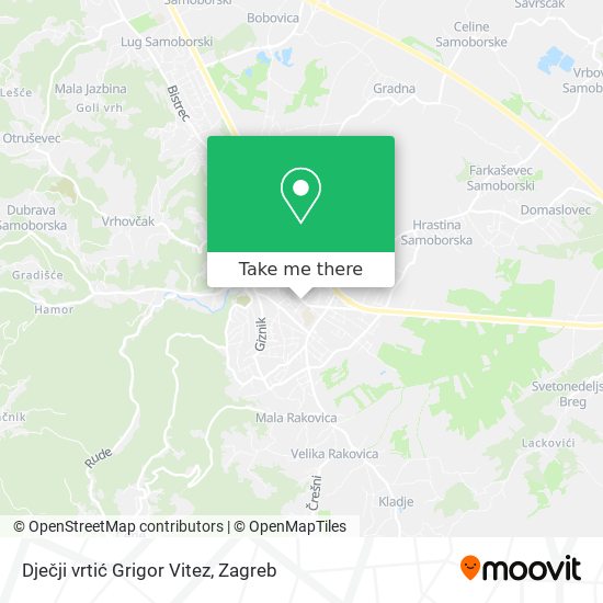 Dječji vrtić Grigor Vitez map