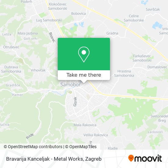 Bravarija Kanceljak - Metal Works map