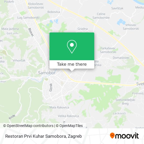 Restoran Prvi Kuhar Samobora map