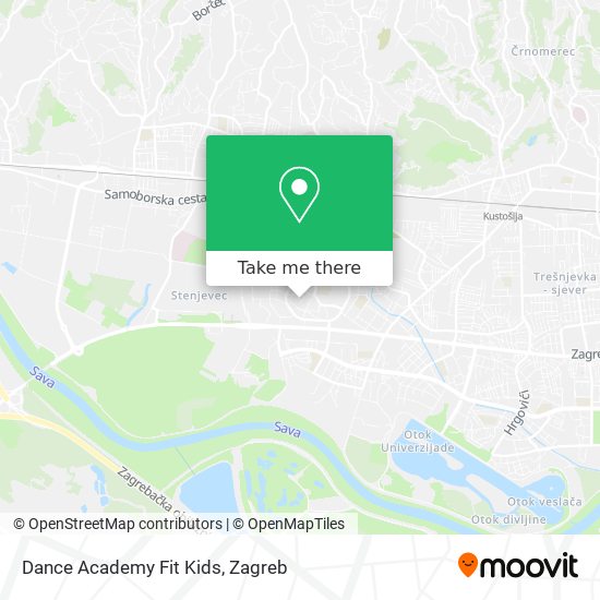 Dance Academy Fit Kids map