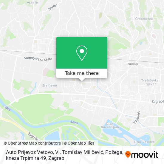 Auto Prijevoz Vetovo, Vl. Tomislav Miličević, Požega, kneza Trpimira 49 map