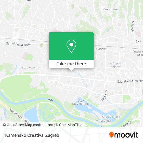 Kamensko Creativa map