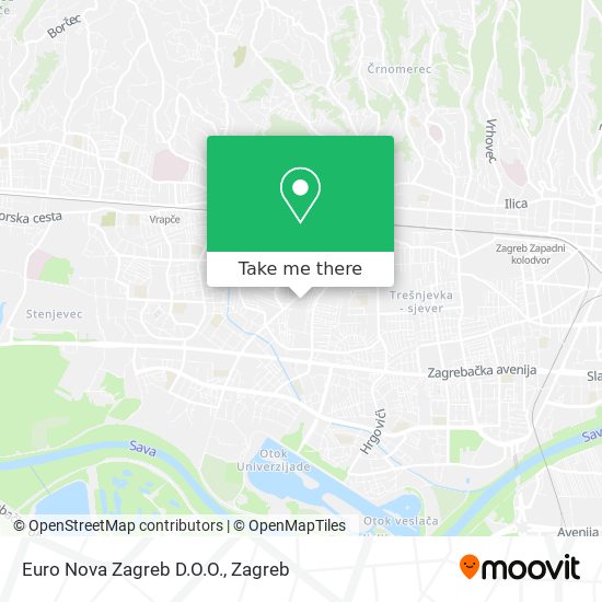 Euro Nova Zagreb D.O.O. map