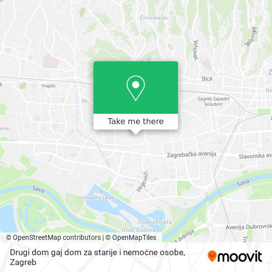 Drugi dom gaj dom za starije i nemoćne osobe map