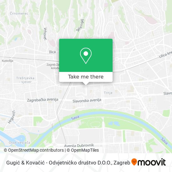 Gugić & Kovačić - Odvjetničko društvo D.O.O. map