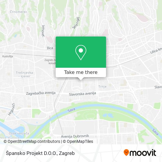 Špansko Projekt D.O.O. map