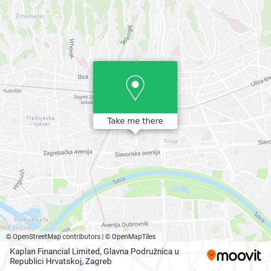 Kaplan Financial Limited, Glavna Podružnica u Republici Hrvatskoj map
