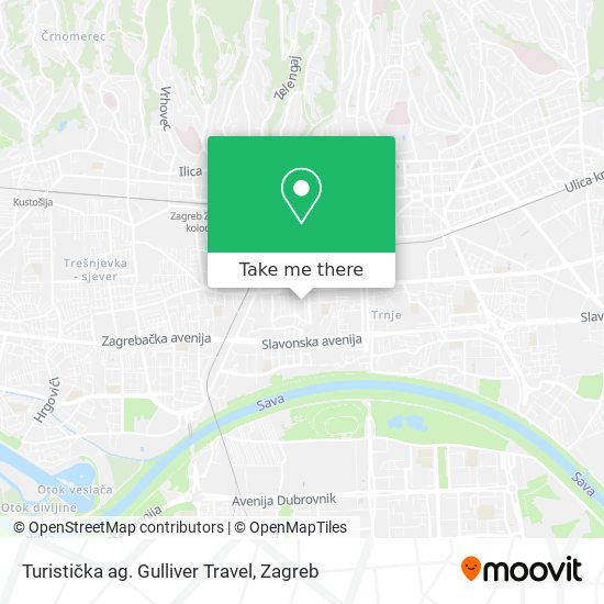 Turistička ag. Gulliver Travel map