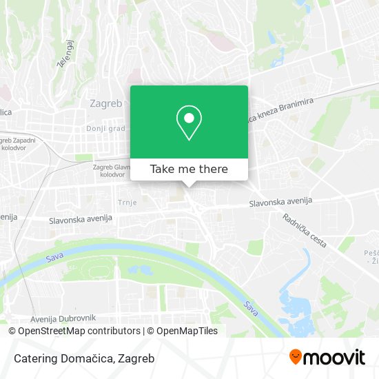 Catering Domačica map