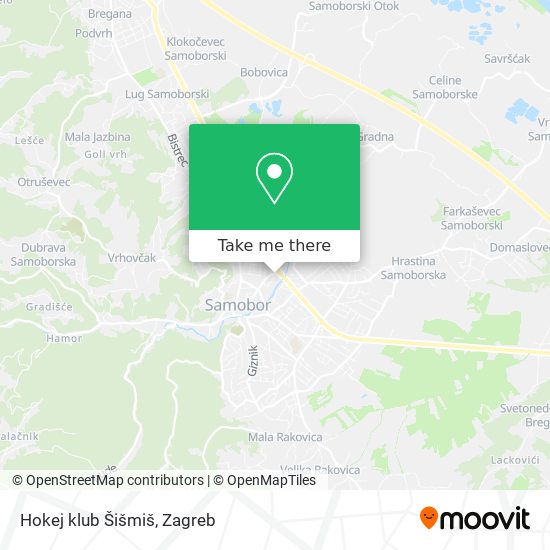 Hokej klub Šišmiš map