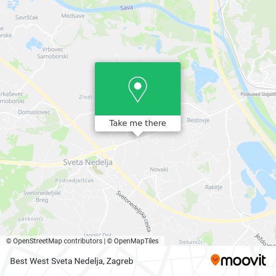 Best West Sveta Nedelja map