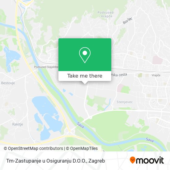 Tm-Zastupanje u Osiguranju D.O.O. map