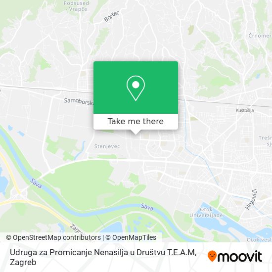 Udruga za Promicanje Nenasilja u Društvu T.E.A.M map