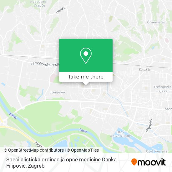 Specijalistička ordinacija opće medicine Danka Filipović map