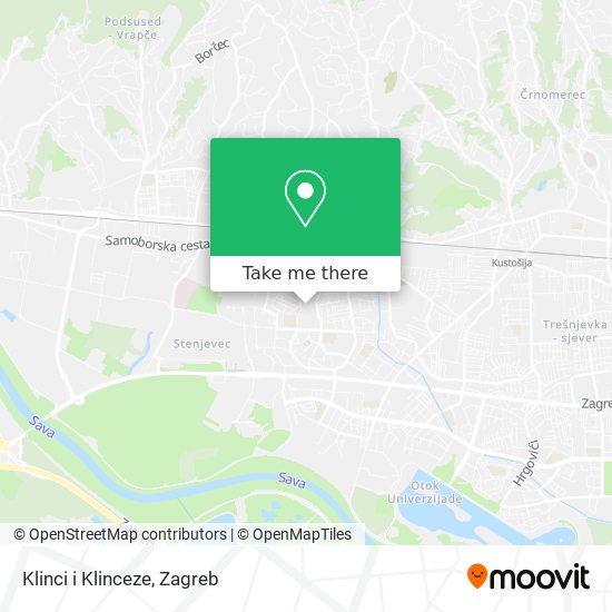 Klinci i Klinceze map