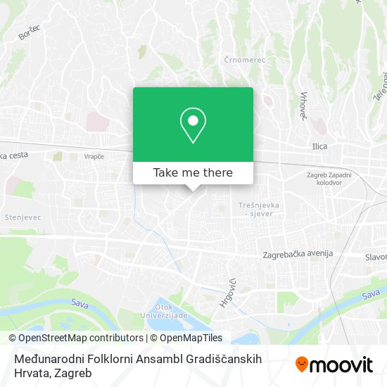 Međunarodni Folklorni Ansambl Gradiščanskih Hrvata map