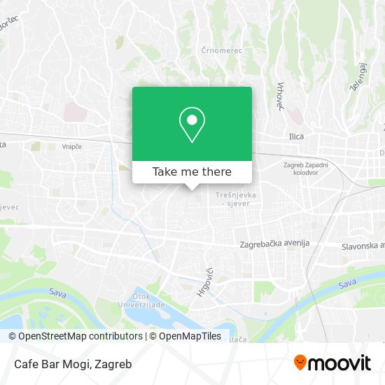Cafe Bar Mogi map
