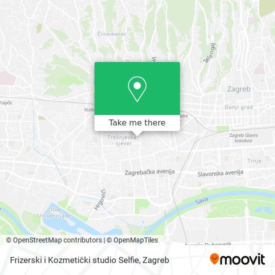 Frizerski i Kozmetički studio Selfie map