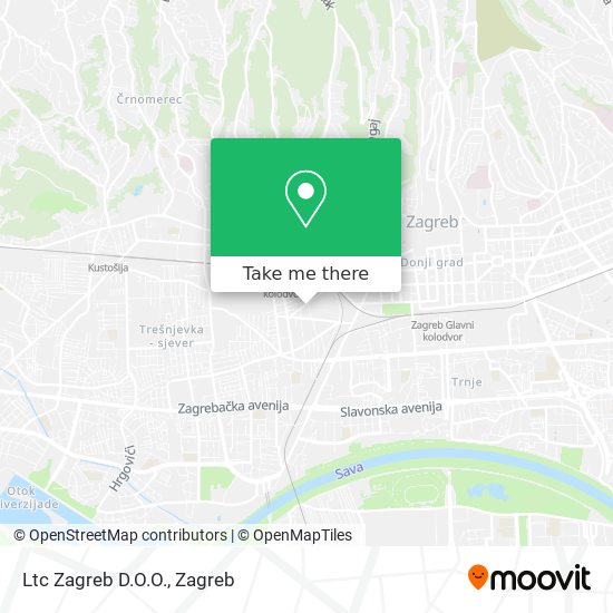 Ltc Zagreb D.O.O. map