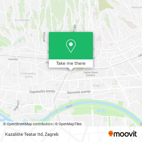 Kazalište Teatar Itd map