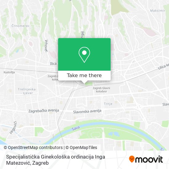 Specijalistička Ginekološka ordinacija Inga Matezović map