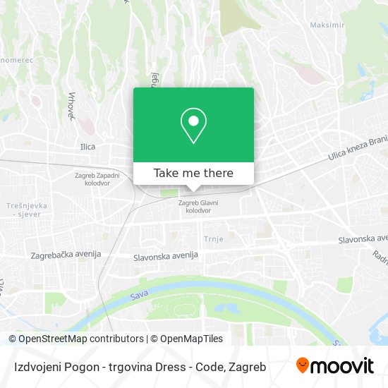 Izdvojeni Pogon - trgovina Dress - Code map