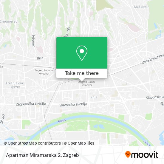 Apartman Miramarska 2 map