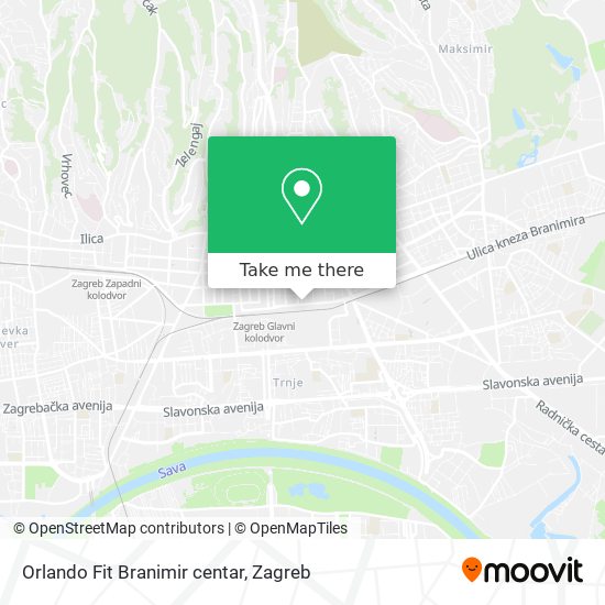 Orlando Fit Branimir centar map