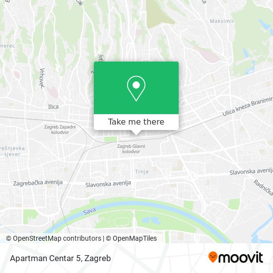 Apartman Centar 5 map