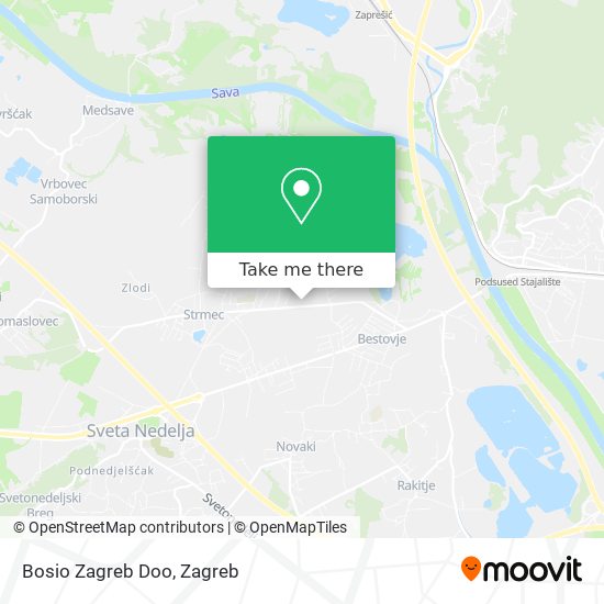 Bosio Zagreb Doo map