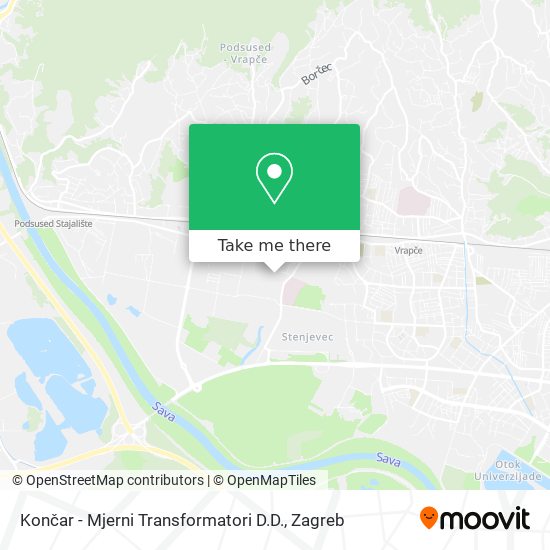 Končar - Mjerni Transformatori D.D. map