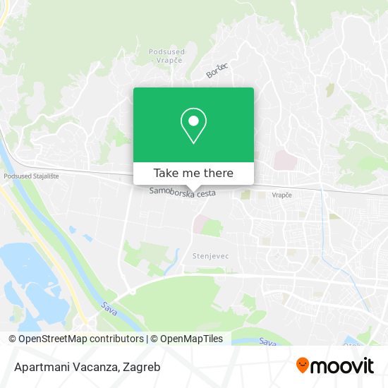 Apartmani Vacanza map