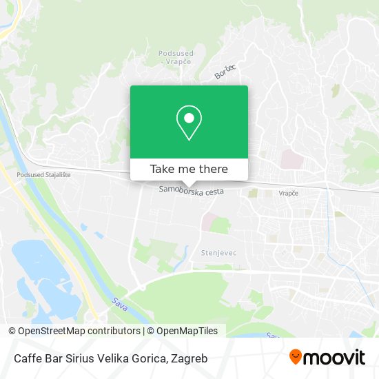 Caffe Bar Sirius Velika Gorica map