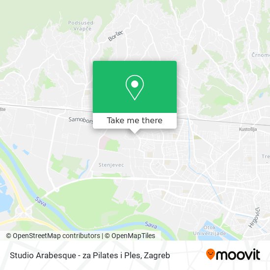 Studio Arabesque - za Pilates i Ples map