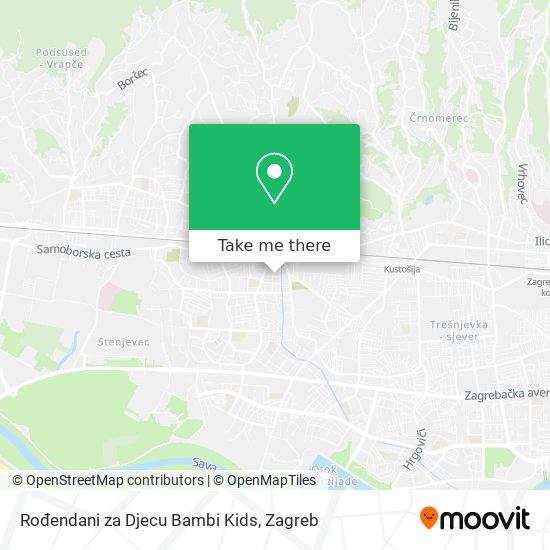 Rođendani za Djecu Bambi Kids map