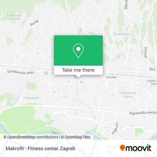 Makrofit - Fitness centar map