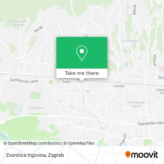 Zvončica trgovina map