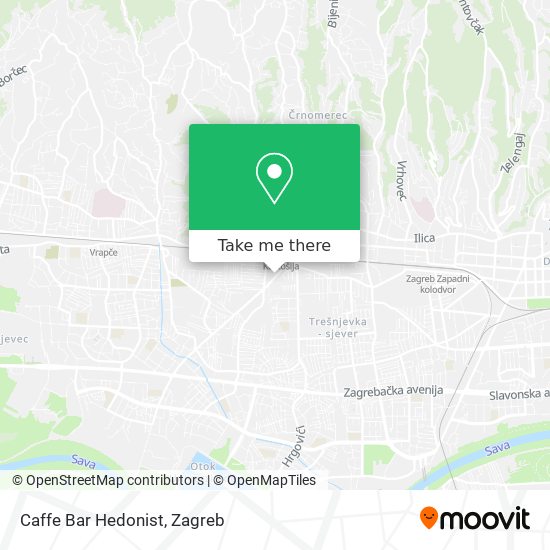 Caffe Bar Hedonist map