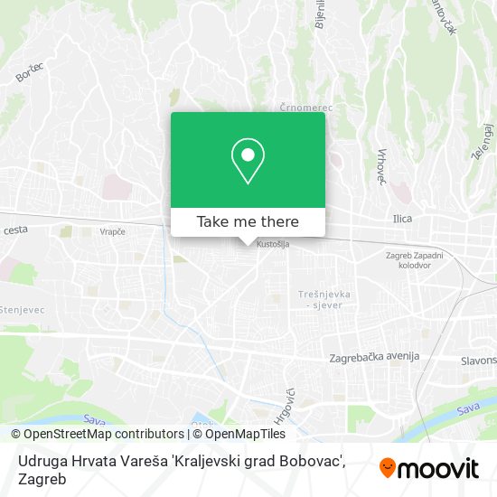 Udruga Hrvata Vareša 'Kraljevski grad Bobovac' map