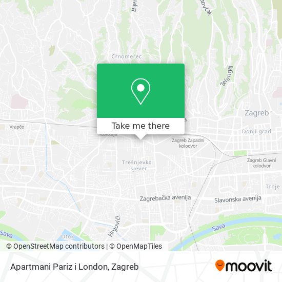 Apartmani Pariz i London map