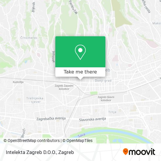 Intelekta Zagreb D.O.O. map