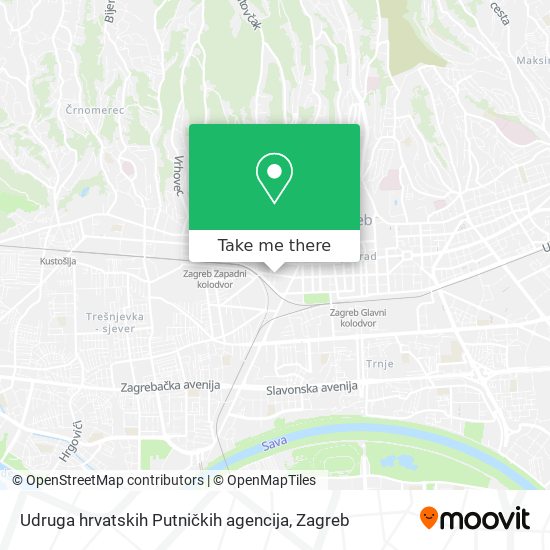 Udruga hrvatskih Putničkih agencija map