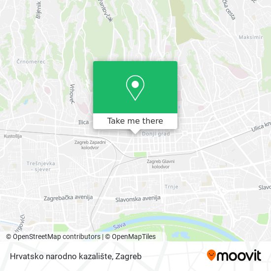 Hrvatsko narodno kazalište map