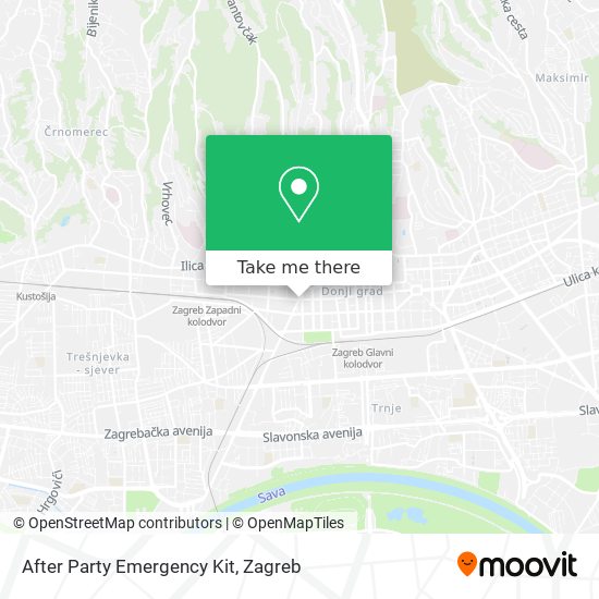 After Party Emergency Kit map