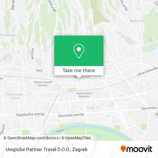 Uniglobe Partner Travel D.O.O. map