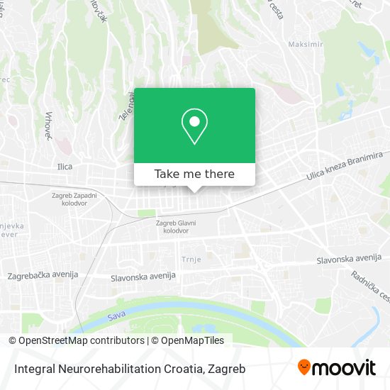 Integral Neurorehabilitation Croatia map