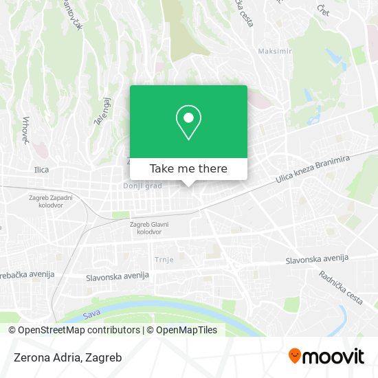 Zerona Adria map
